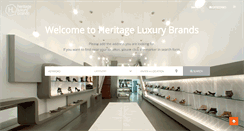Desktop Screenshot of heritageluxurybrands.com