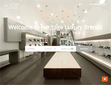 Tablet Screenshot of heritageluxurybrands.com